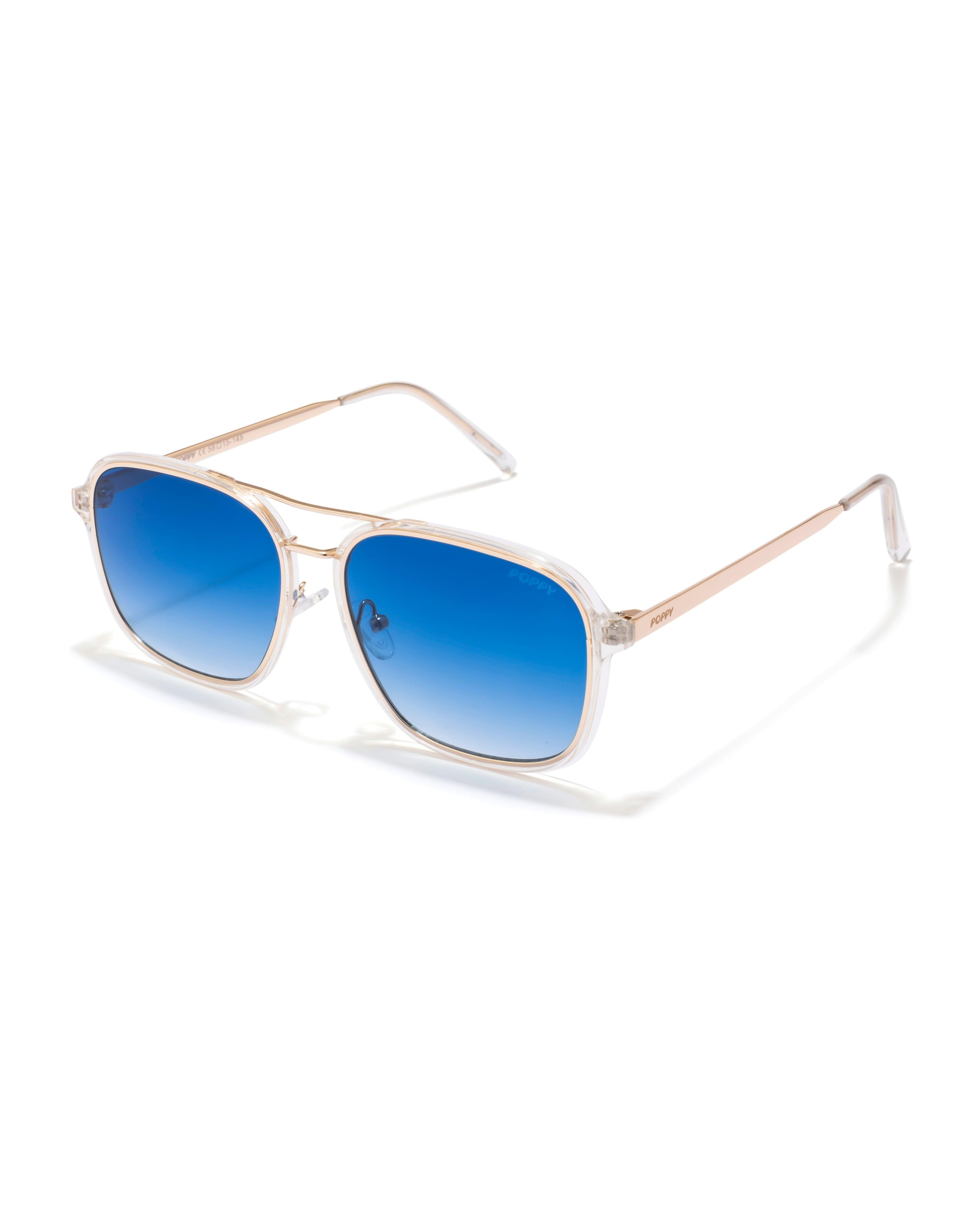 VSCO Vibe mens crystal with gold square frame poppy eyewear