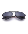 griddy mens pilot frame black shades poppy eyewear