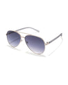 griddy mens pilot silver frame sunglasses poppy eyewear 