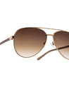 griddy mens gold frame pilot sunglasses poppy eyewear