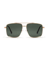 green flag metal square shape sunglasses poppy eyewear