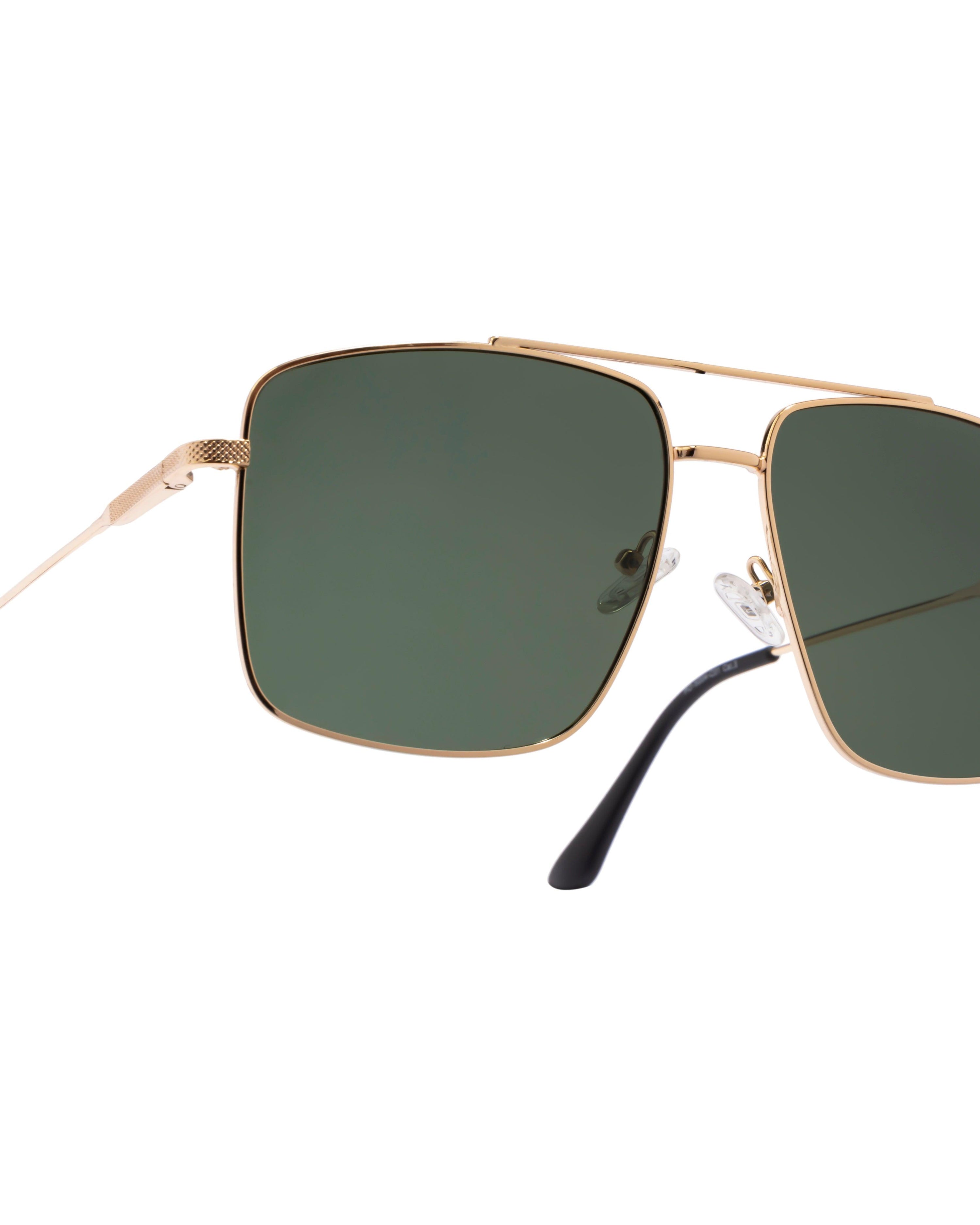 green flag square shape full rim sunglasses poppy eyewear