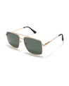 green flag mens square uv protected sunglasses poppy eyewear