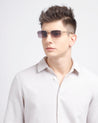 Periodt mens rectangular frame sunglasses poppy eyewear