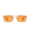 Periodt mens rectangular metal frame glasses poppy eyewear