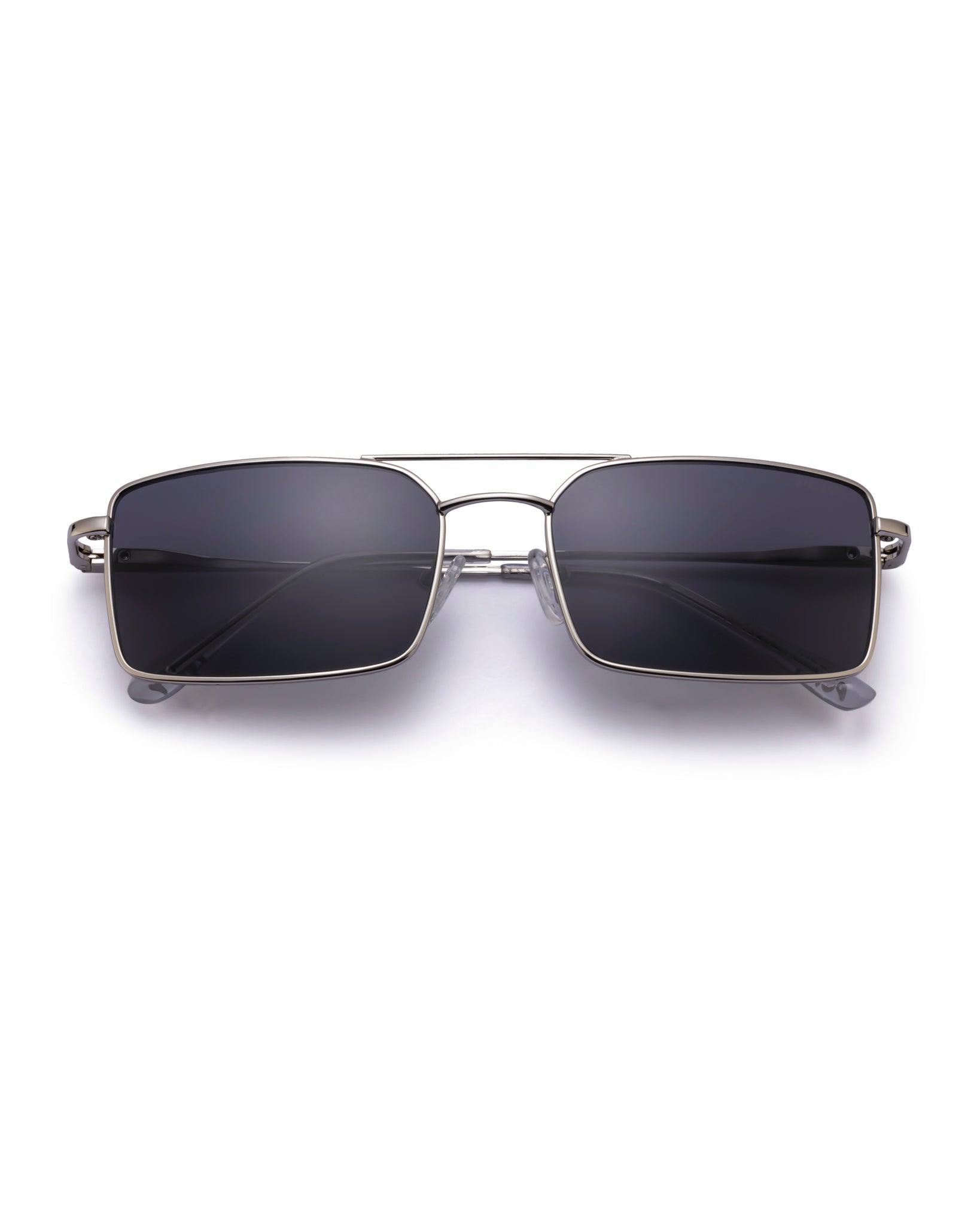 Periodt mens rectangular metal frame sunglasses poppy eyewear