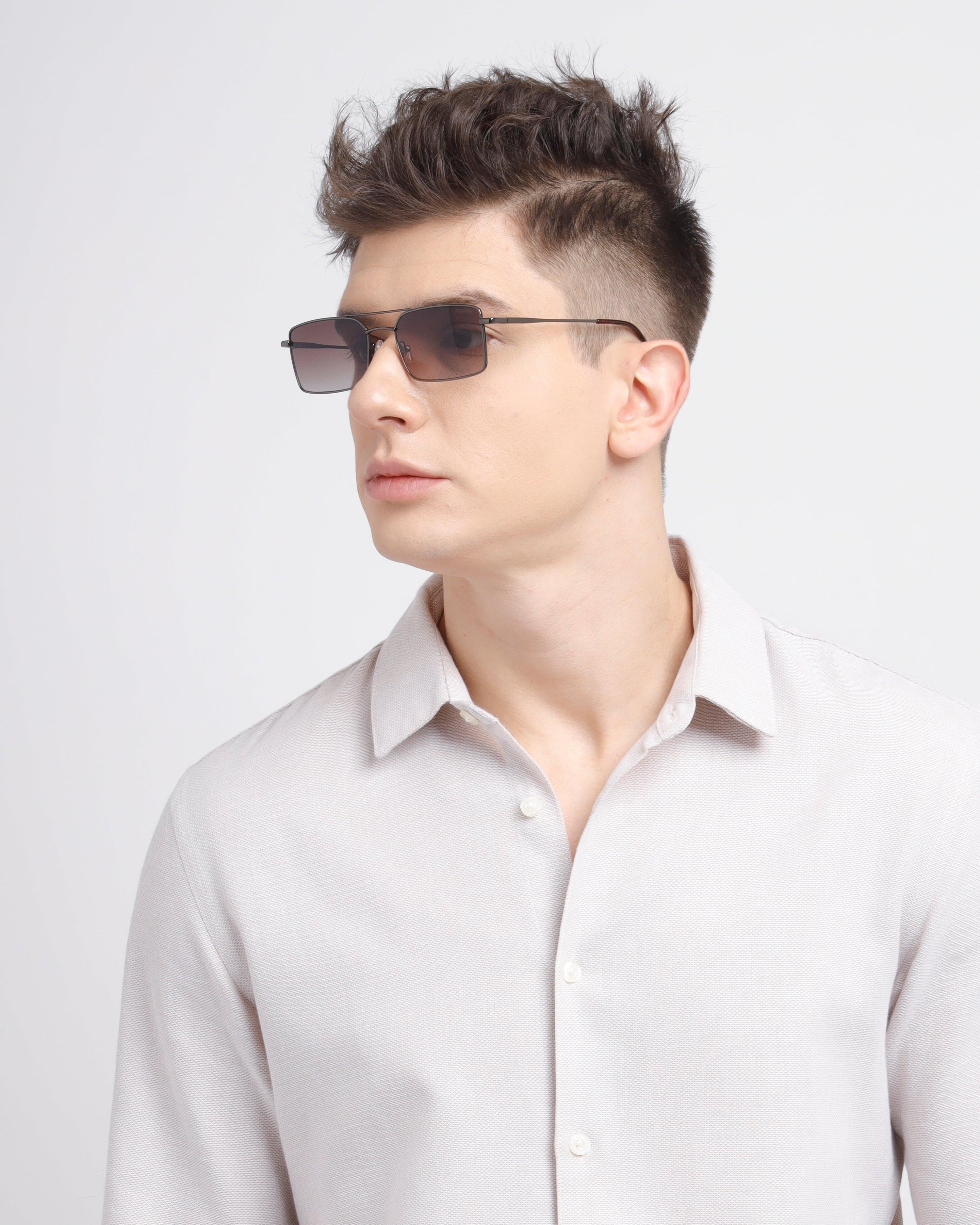 Periodt mens rectangular shape sunglasses poppy eyewear