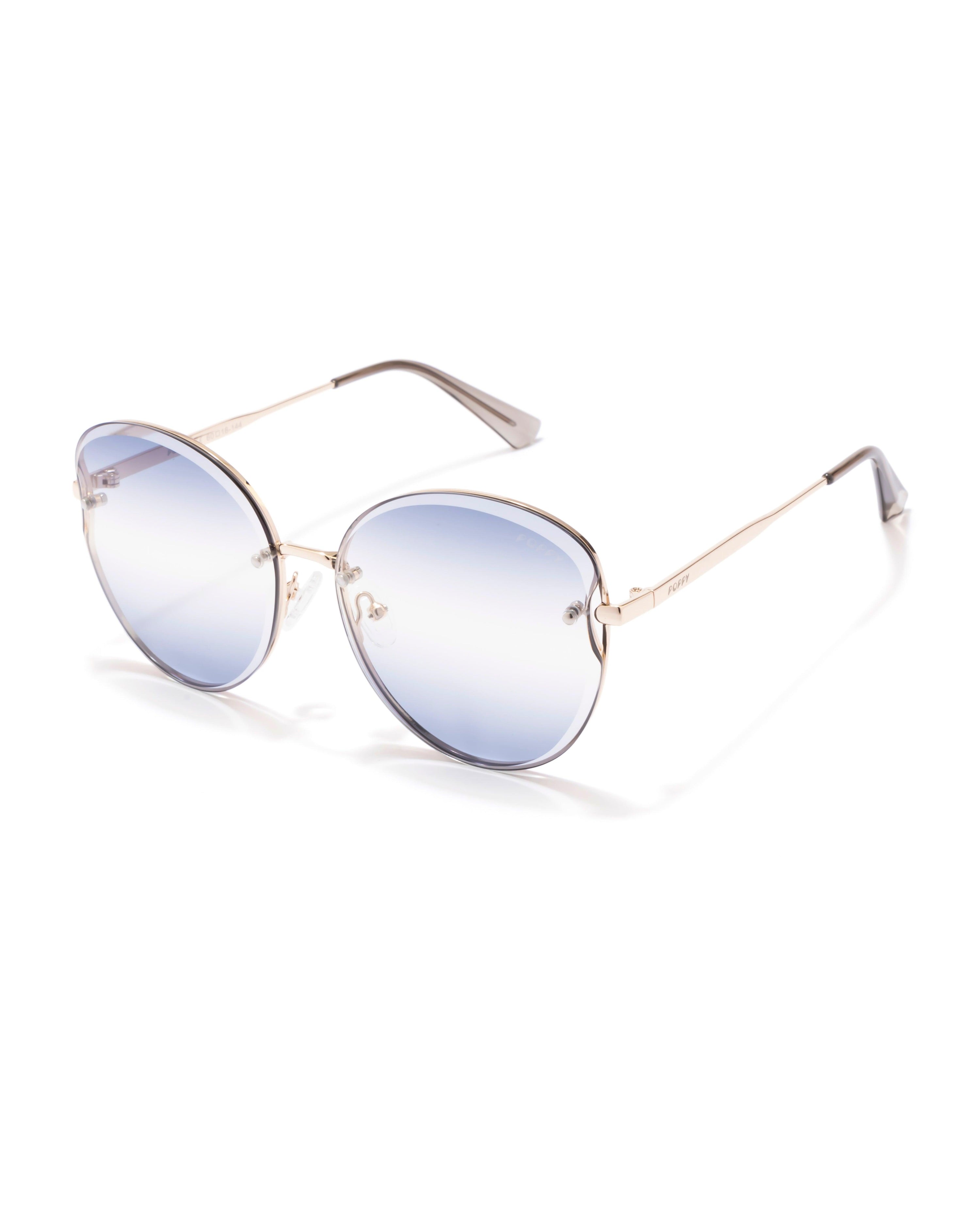 finna womens butterfly shape gold frame poppy eyewear