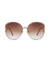 finna women butterfly stylish gold metal frame shades Poppy Eyewear