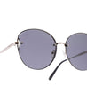 finna womens butterfly silver frame sunglasses poppy eyewear