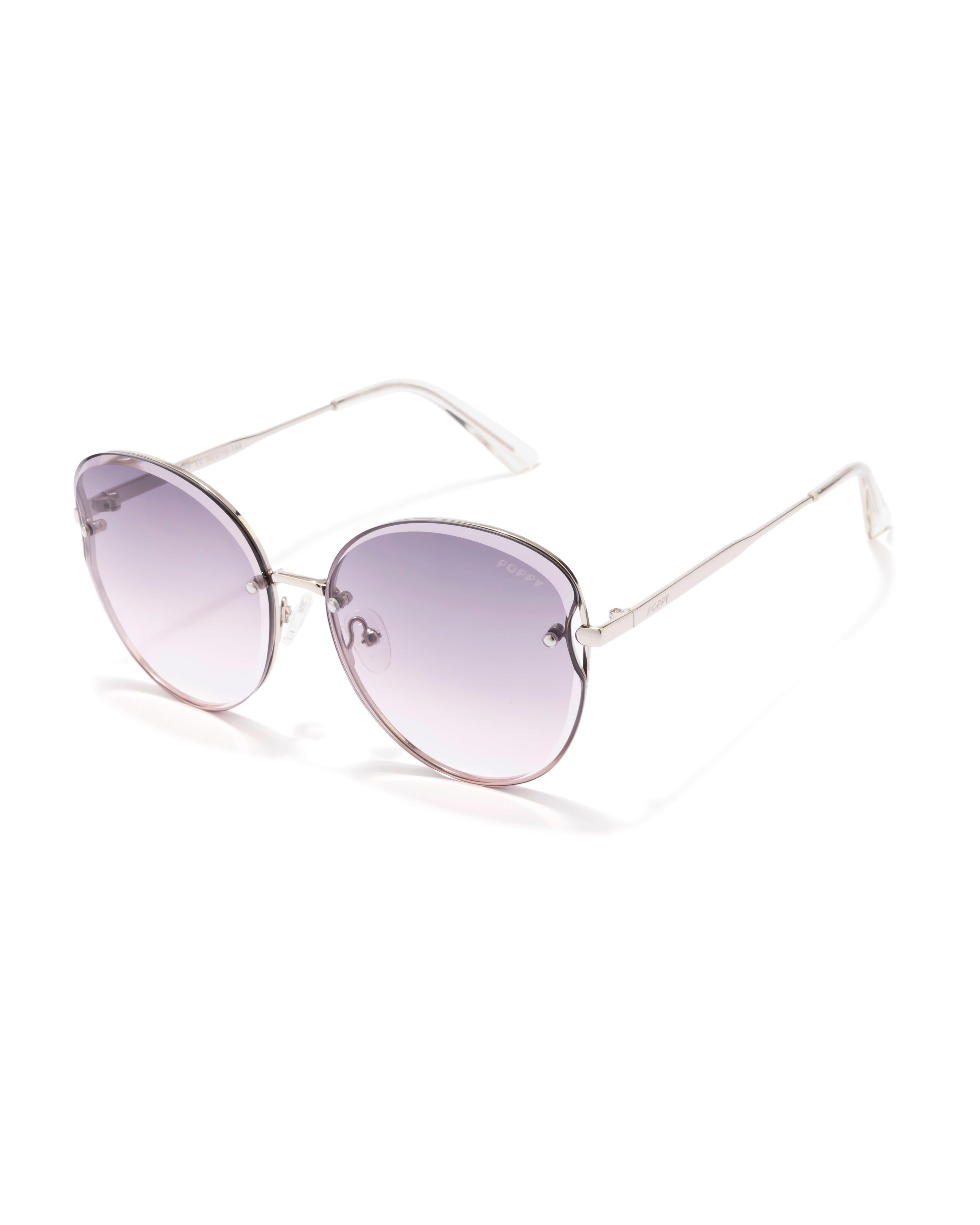 finna silver frame womens butterfly sunglasses poppy eyewear