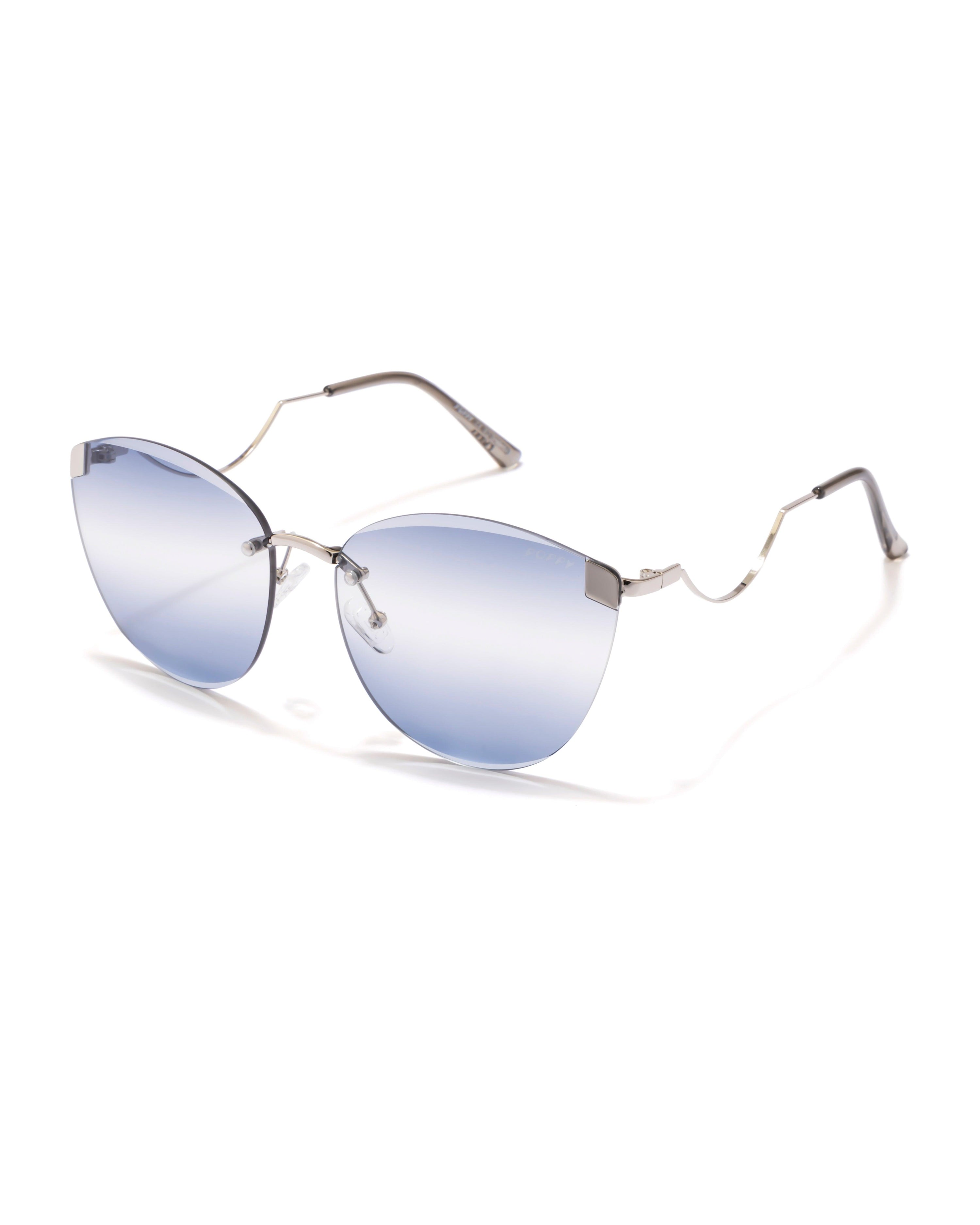 Tee em eye womens butterfly silver frame poppy eyewear