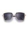 mood womens gold metal frame square shades poppy eyewear