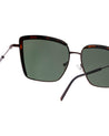 mood square frame brown shades poppy eyewear