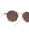 crop round frame women sunglasses poppy eyewear