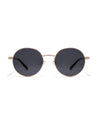 serve unisex gold round metal frame poppy eyewear