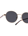 serve unisex round gold frame poppy eyewear