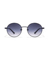 serve unisex round metal frame blue goggles poppy eyewear