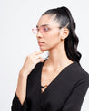 glow butterfly shape gold frame unisex shades poppy eyewear