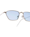 glow unisex butterfly shape silver frame shades poppy eyewear