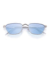 glow butterfly silver frame sunglasses poppy eyewear