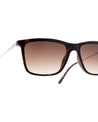 Bff wayfarer men uv protected sunglasses brown demi poppy eyewear