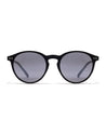 unisex goblin black frame round sunglasses poppy eyewear