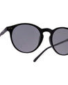 goblin round black frame unisex sunglasses poppy eyewear