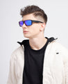 underdog mens sports black frame uv protected shades poppy eyewear