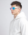 underdog mens sports white frame poppy eyewear