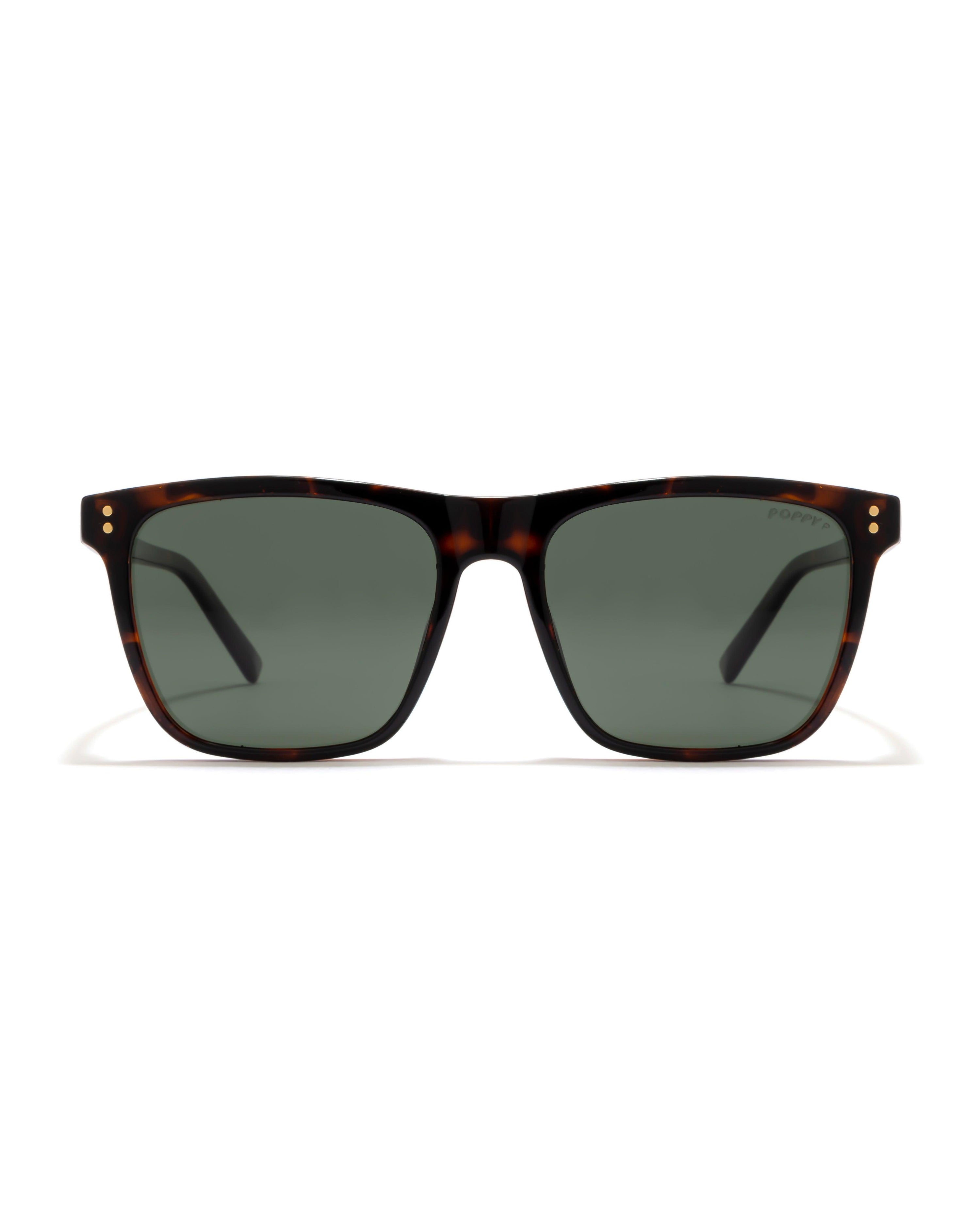 vibe mens brown demi wayfarer shades poppy eyewear