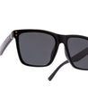 flex wayfarer square shape black goggles poppy eyewear