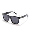 flex mens square wayfarer black sunglasses poppy eyewear