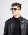 LIT AF mens black wayfarer sunglasses poppy eyewear