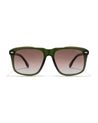 LIT AF mens wayfarer crystal green frame goggles poppy eyewear