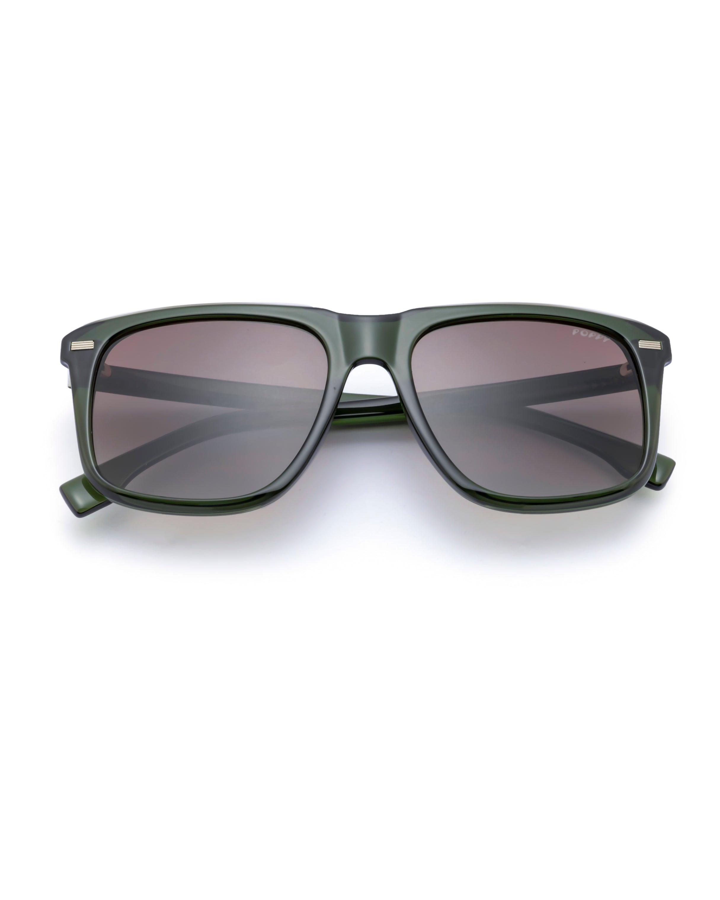 LIT AF wayfarer mens crystal green goggles poppy eyewear