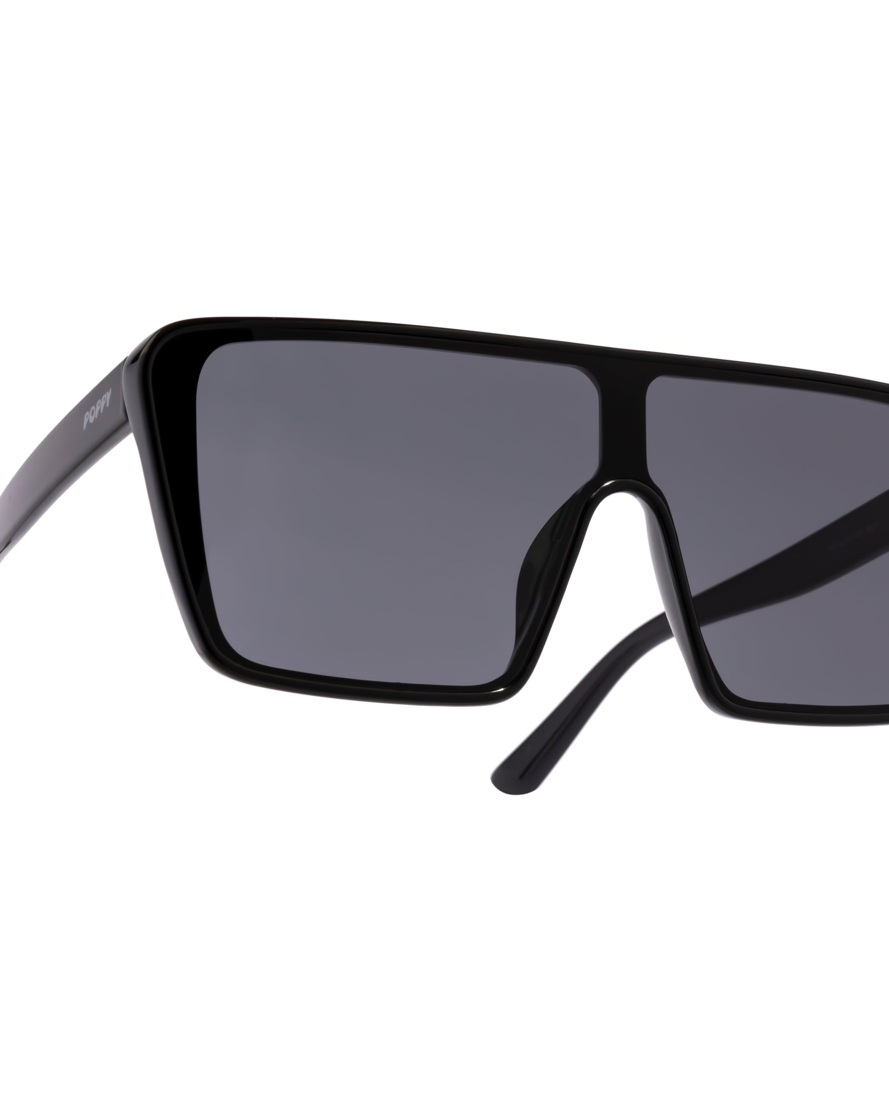 Squad mens wayfarer black square goggles poppy eyewear