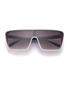 Squad mens square wayfarer white frame goggle poppy eyewear