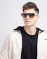 Squad mens wayfarer white shades poppy eyewear