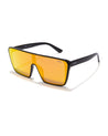 Squad mens wayfarer black frame goggle poppy eyewear