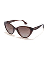 nyan cat eye brown frame sunglasses poppy eyewear