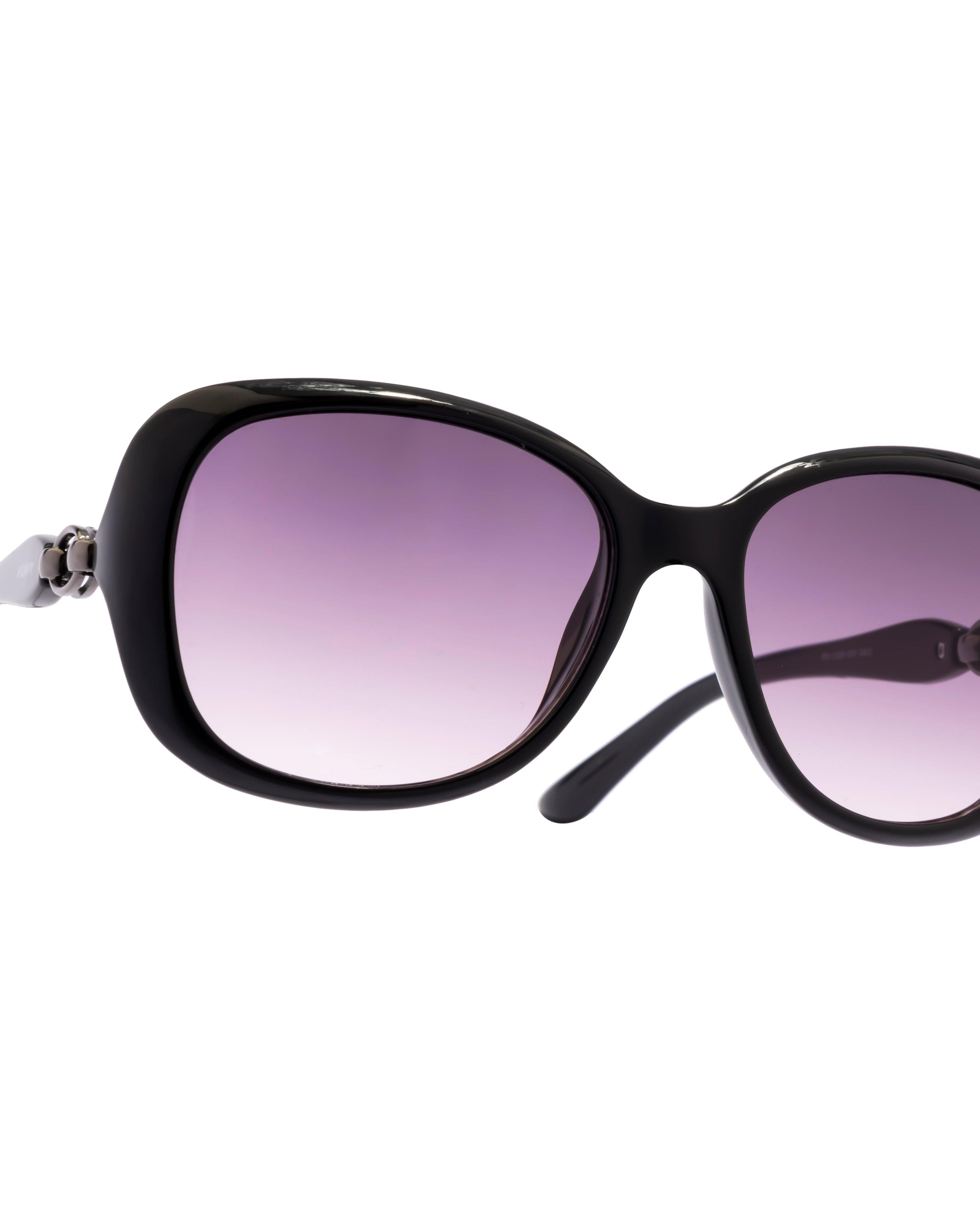 madame butterfly frame black shades poppy eyewear