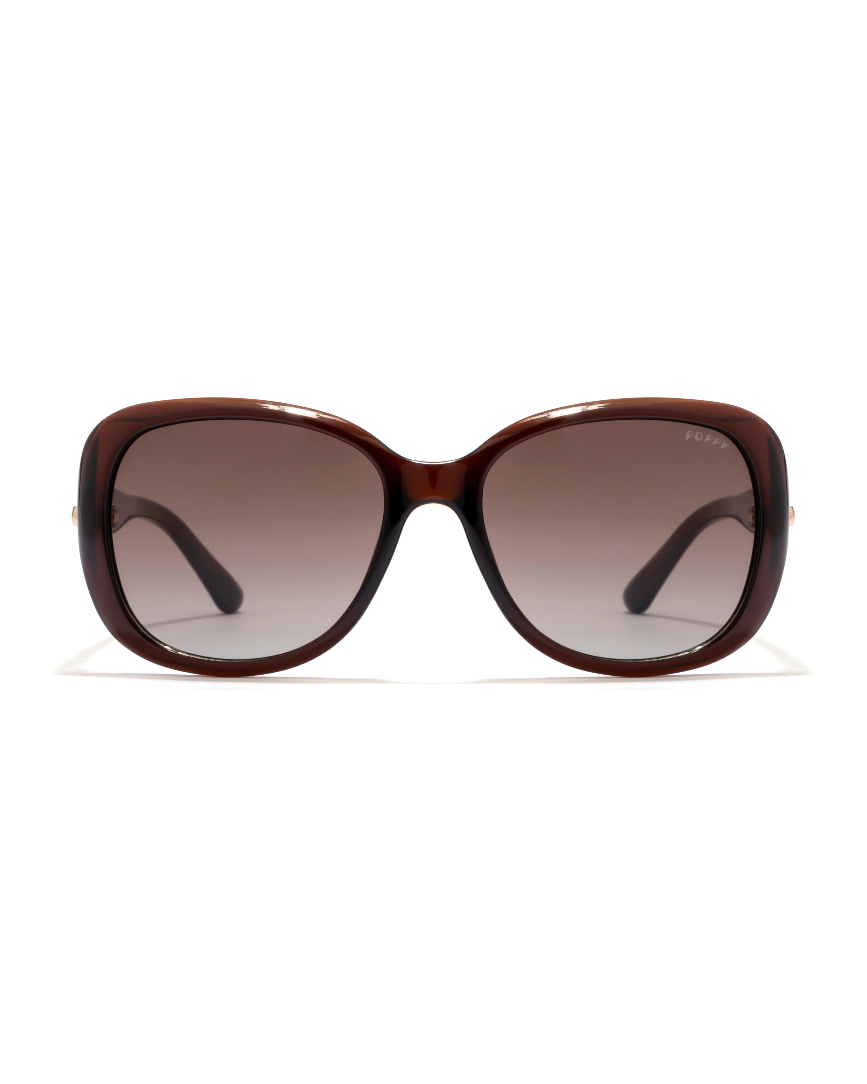 madame womens butterfly brown goggles poppy eyewear