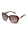 madame butterfly full rim brown sunglasses poppy eyewear